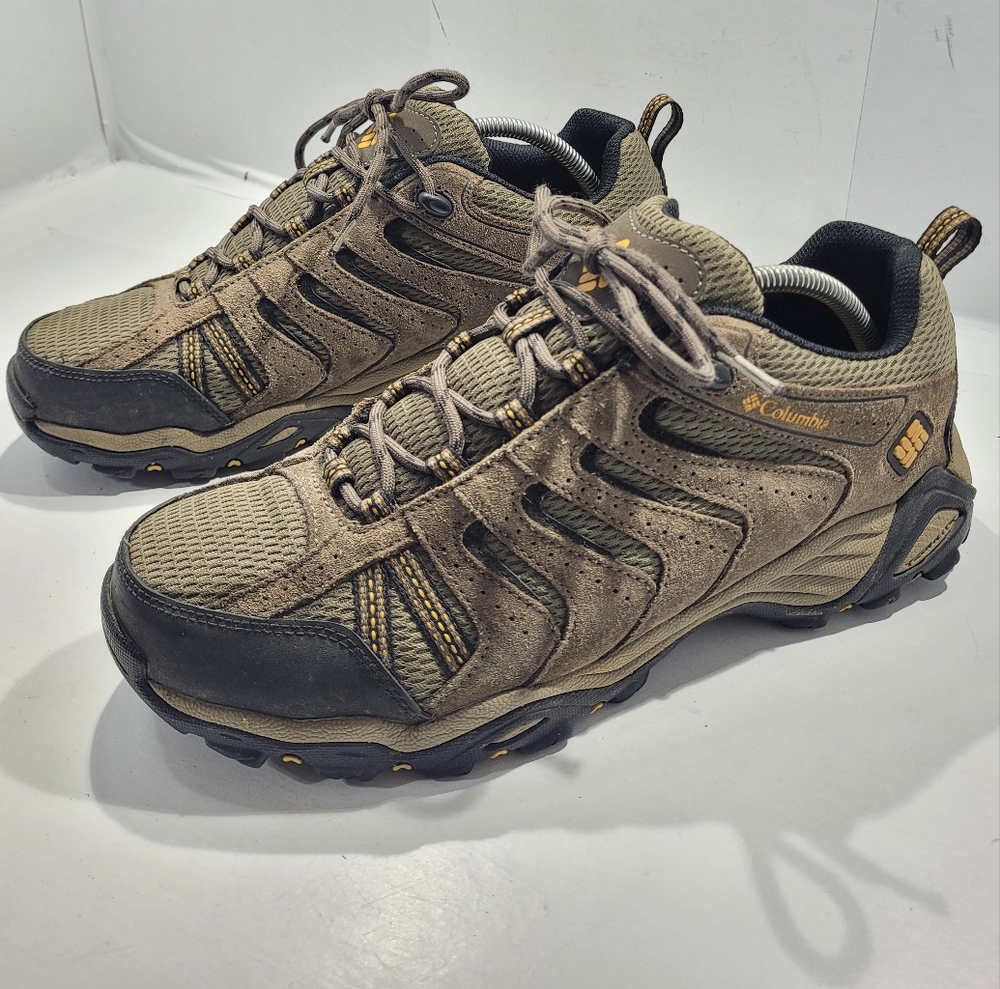 COLUMBIA NORTH PLAINS II WP HIKING SHOES MEN'S 10.5W WET SAND SQUASH